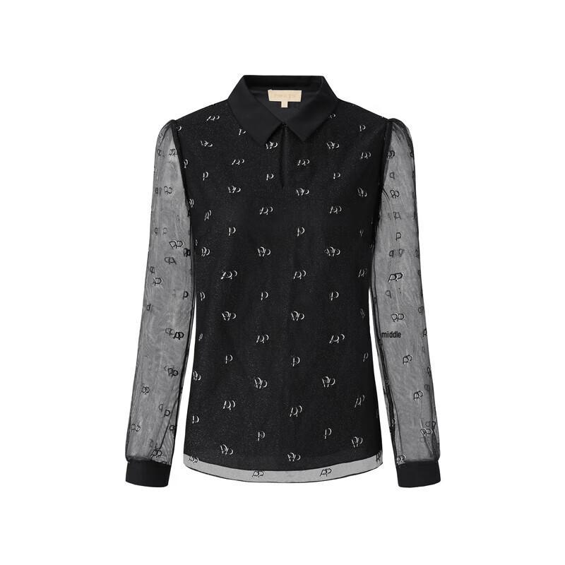 PORTS Women's Logo Embroidered Mesh Top