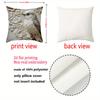 1 Pillowcase 2D Flat Printed Embroidered Bird Pattern Decorative Pillow Polyester Pillowcase Sofa Cushion Cover