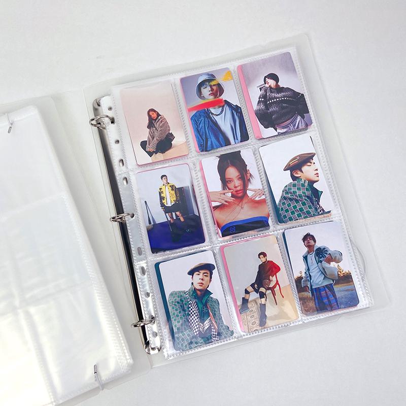 9 Pocket Pages Kpop Binder Photocard Holder Large Capacity Photo Albums Games Cards Collect Book Cards Collect Photo Albums