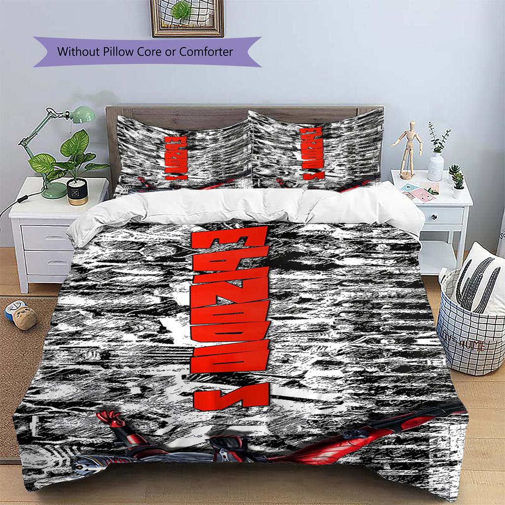 Retro Poster Art Bedding Set, Vintage Hero Design Bedroom Decor, Unique Collection Home Gift.chl