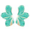 Exaggerated Gradient Color Dripping Irregular Flower Earrings For Women, Unique Flower Petal Earrings