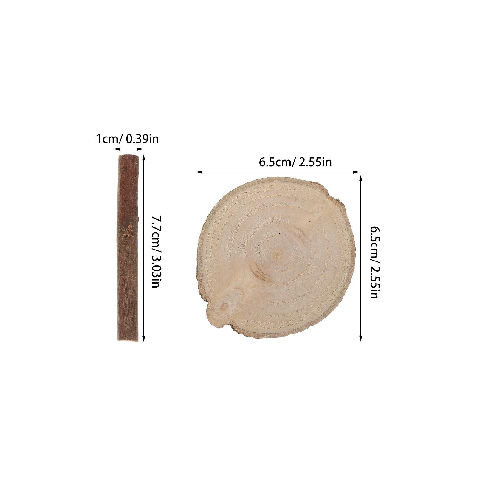 

1 Box DIY Wood Craft Kit Wood Sticks Decoration Rustic Natural Twig Slices Bulk Materials Parts for Home Centerpiece Vase Decor