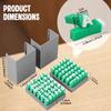 2Pcs PLA Plastic Uppercase Lowercase Alphabet Clay Stamp Set Versatile User Friendly 3D Printed Letter Stamp for Arts and Crafts