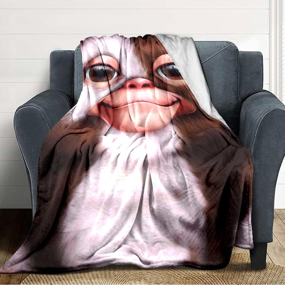 1pc Gremlin1 Blanket, Gift, for Men and Women, Soft Blanket, Good for Sofa Bed Couch Travel, Lightweight Flannel Blanket
