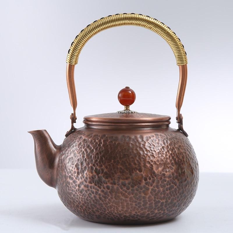 1500ML Hammered Kettle Large Capacity Rapid Heating For Office Brewing And Home Use