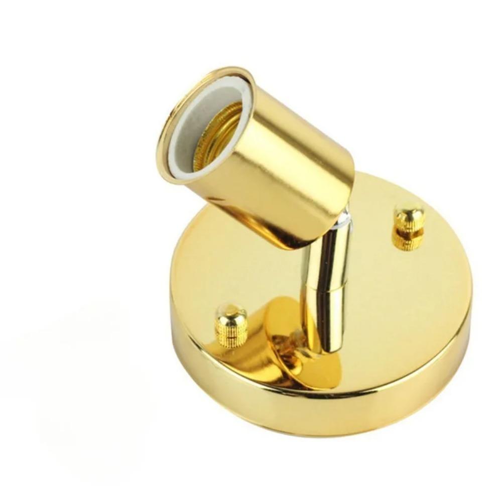 E27 Lamp Holder Simple Iron Screw Lamp Holder 180 Degrees Turn To Dining Room Living Room Decorative Bulb Socket