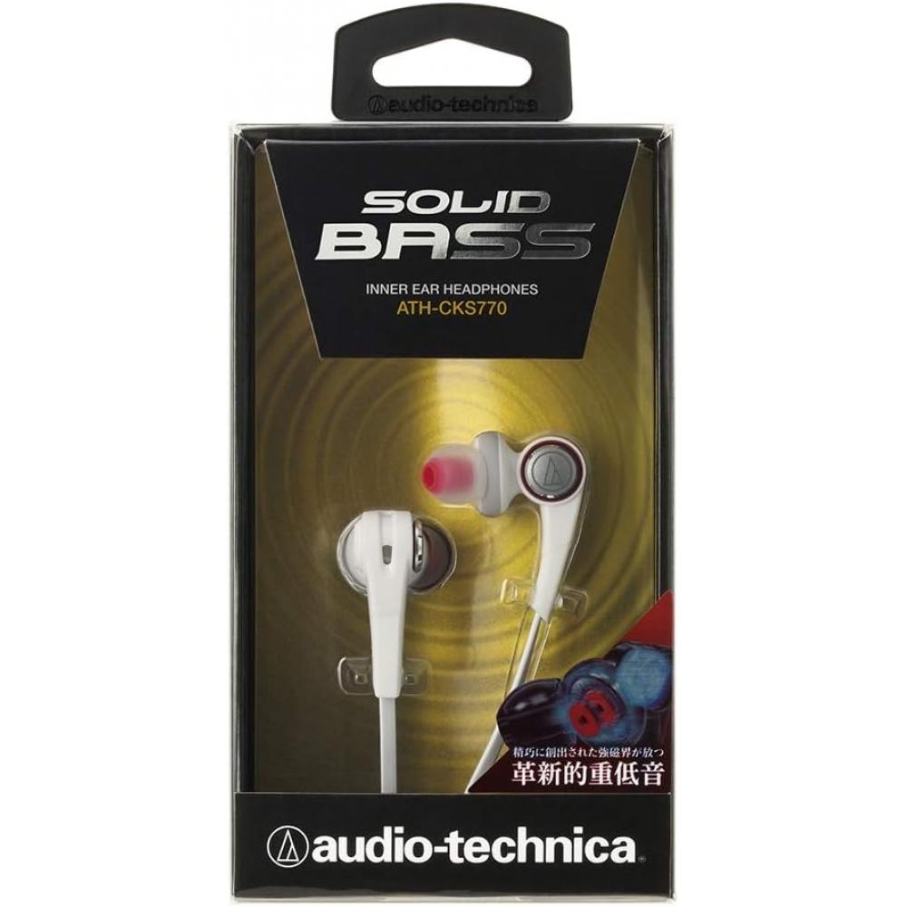 Audio Technica Solid Bass Sluchátka do uší Bílá Ath Cks770 Wh jednotlivá položka Bílá