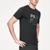 FILA Athletics Logo Print Pullover Round Neck Short Sleeve T-Shirt Men tops Deep-Black A11M121106F-BK