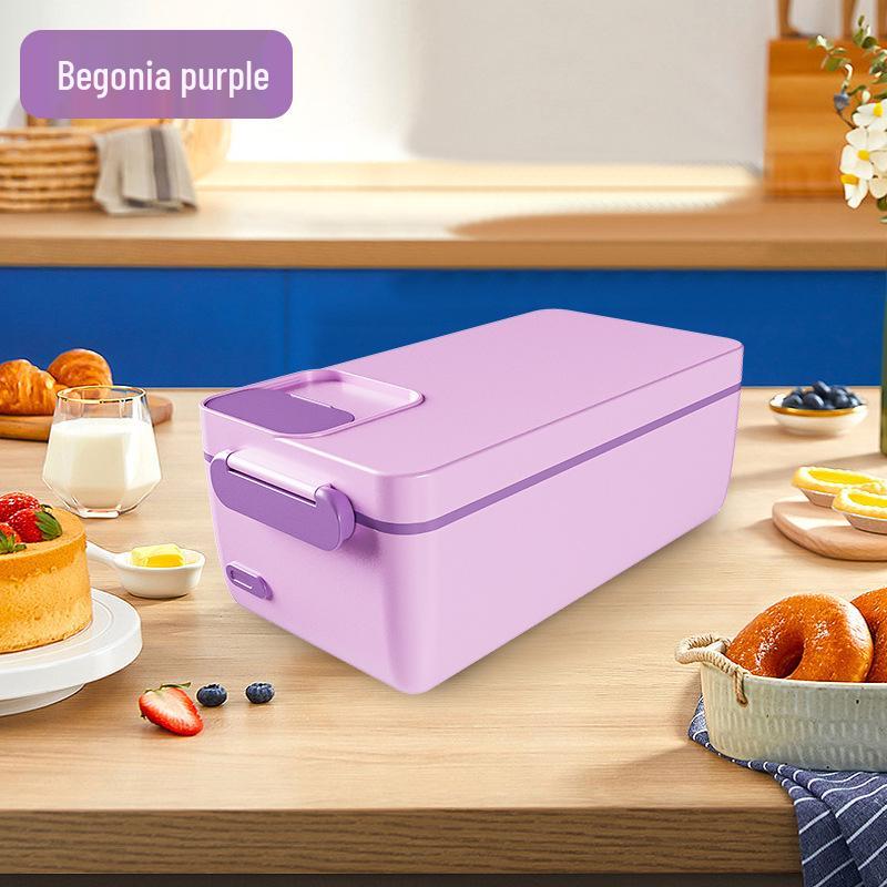 Portable Rechargeable Heating & Insulation Lunch Box for Office Workers & Students - Wireless, Water-Free Bento Box