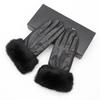 Women's Winter Rabbit Fur Sheepskin Touchscreen Gloves - Thickened and Warm Velvet Accessories