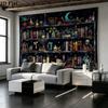 Fantasy Bookself Wall Tapestry Aesthetic Wall Hanging Printed Fabric Blanket Decorative Tapestries for Bedroom Living Room Home Decor