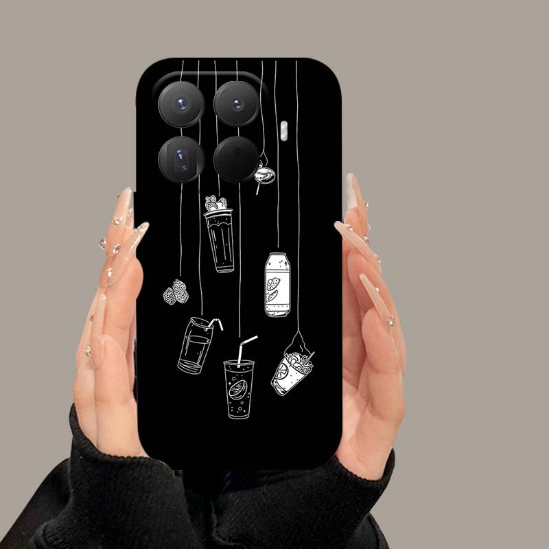 For Xiaomi 15T Pro / 15T Case Fashion Painted Soft Matte Silicone Back Cover For Xiaomi 15 T 15T Pro 5G Full Phone Shell Coque