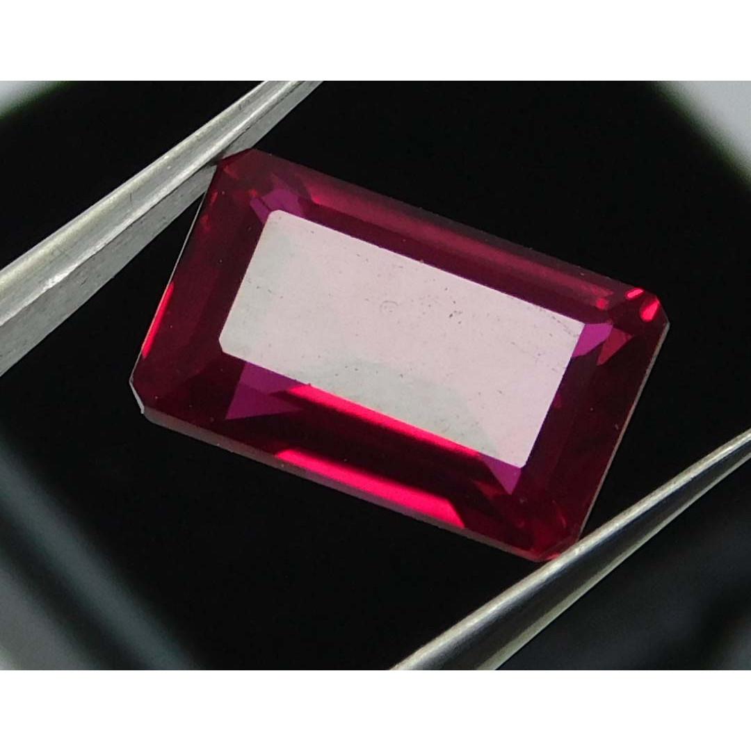 

8.55 Карат Натуральний Червоний Рубін Смарагдової Форми СЕРТИФІКОВАНИЙ Окремий Дорогоцінний Камінь A-1327 11.4 mm approx червоний
