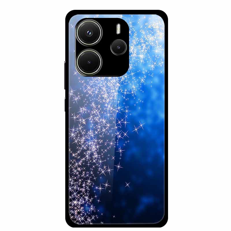 For Redmi Note 14 4G Phone Case Note14 Coque Hard Tempered Glass Back Cover For Xiaomi Redmi Note 14 5G Case Shell Soft Bumper