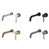 Concealed Wall-Mounted Two-Piece Set Modern Basin Bathroom Sink Embedded Basin Faucet