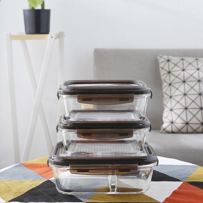 LocknLock Divided Glass Food Container