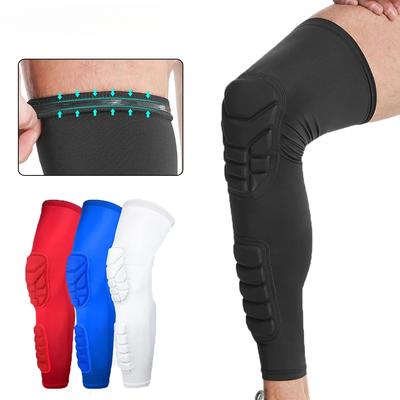 1 Stück Sport Knieschoner Verlängert Atmungsaktiv Beinwärmer Rutschfest Stoßdämpfung Doppelter Aufprallschutz Outdoor-Sport Männer Frauen