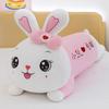 Rabbit Long Plush Toy With Bow And Embroidery Design For Kids Girls Sleep Gift