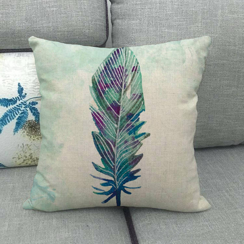 Feathered Bird A Cute Pet Digital Printing Short Plush Pillow Covers Decorative For Car Sofa Office Cushion Cover Home Goods
