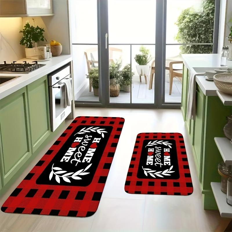 1PC Antarctic Penguins Pattern Kitchen Rug Non-Slip Door Mat Pop design Bathroom Rug Bath Mat Carpet for Home Sink Laundry Decor