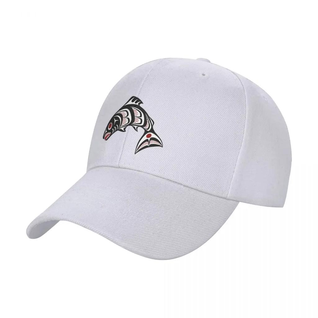 Northwest Pacific coast Haida art Salmon Baseball Cap foam party Hat Sun Cap GirlS Hats Mens