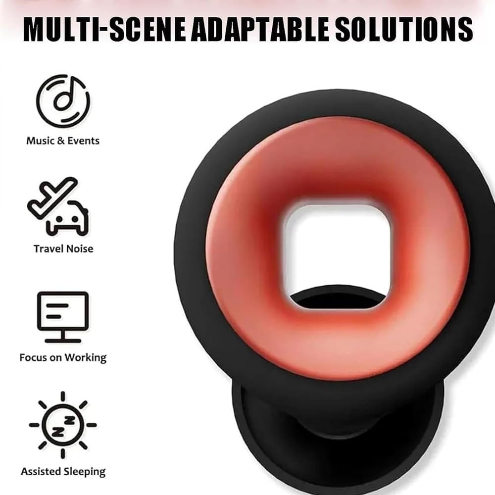 Moto Earplugs for Motorcycles, Motorcycle Ear Plugs Wind, Earplugs for Sleeping Noise Cancelling, Reusable Silicone Ear Plugs, Reduce Wind Noise Ear