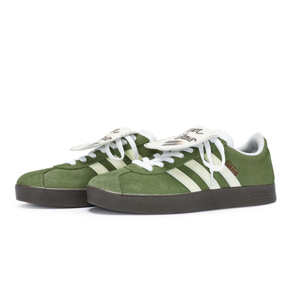 Adidas Neo Vl Court 811 Manufacturing, Matcha Truffle Low top Skateboard Shoes Unisex Matcha Green Yellow HQ1802(Team80-)