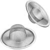 2pcs Heavy Duty Stainless Steel Slop Basket Filter Trap, 2.75" Top / 1" Mesh