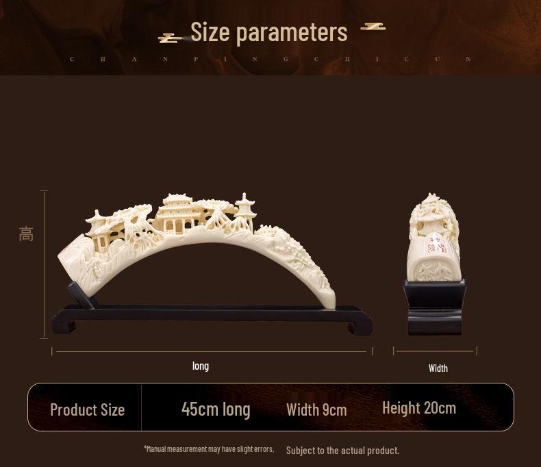 Ivory Chinese-Inspired TV Cabinet & Wine Storage for Living Room