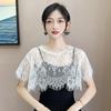 Women Scarf Lace Lace Shawl White Black Blouse Shoulders Scarf Fake Collar Cape Spring Autumn