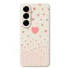 For Samsung Galaxy A56 5G Case Pink Love Pattern Printing Straight Edge TPU Phone Back Cover