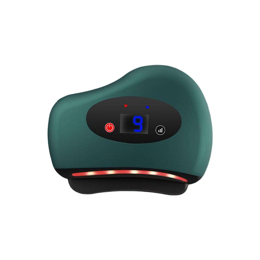 9/12 Gear Electric Guasha Massager,USB Rechargeable Heating Scraping Board for Household Travel,Portable Meridians Dredging Tool