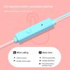 Universal 3.5Mm Stereo In-Ear Macaron Color Headphones Sport Music Earbud Wired Earphones With Mic For Xiaomi Huawei Samsung