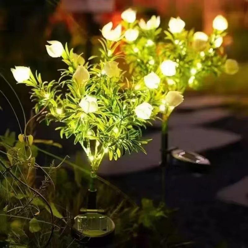 Solar Lotus Sunflower Garden Light for Outdoor Decoration