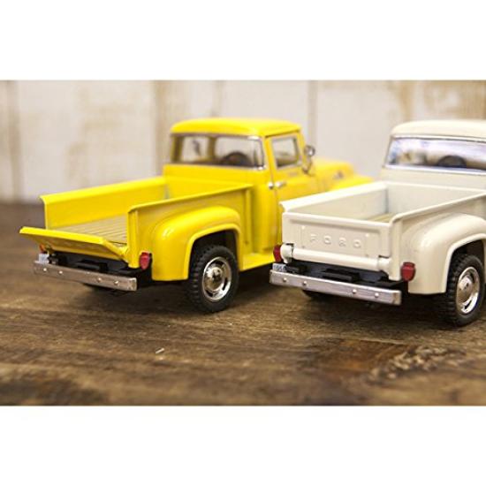 1956 Ford Ford Pickup Diecast Miniature Car Scale American Goods Shop Miniature Car F-100 1/38 (13cm/Ivory) American