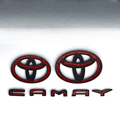 3pcs/Set Hood Badge Trunk Badge Camry Letters for 2024 2025 9th Generation Camry OVERLAY Modification Gloss Black