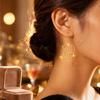 Hollowed-out Fashion 2027 Digital Earrings Elegant Stud Earrings  New Year Party