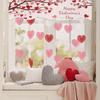 Manta Decorativa para Lareira com Padrão de Coração Vermelho de 60/90 polegadas Decoração para Sala de Estar de Lareira 2026 Decoração de Casa Feliz Dia dos Namorados E0N9