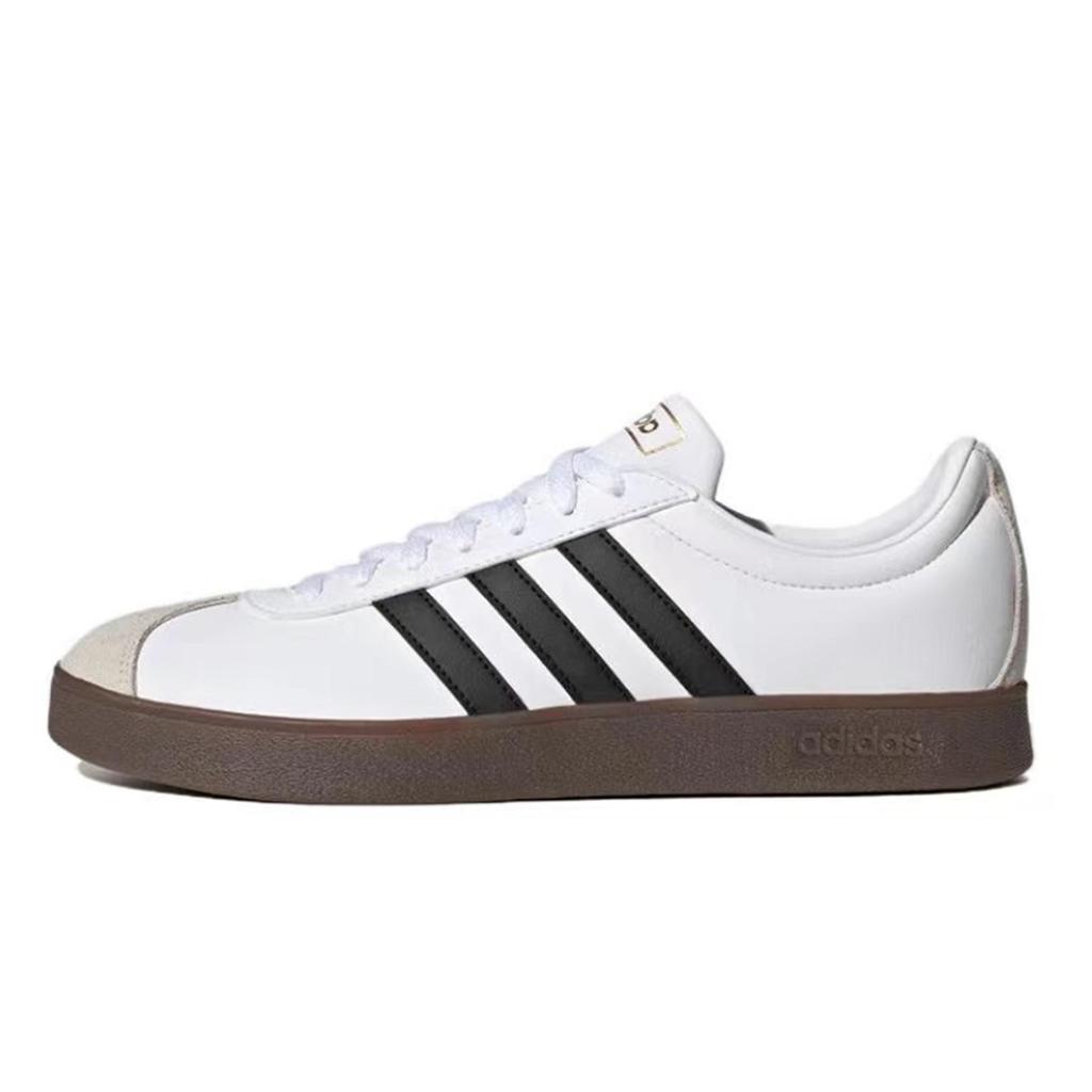 Adidas Neo Vl Court 811 Manufacturing, Burgundy Low top Skateboard Shoes Unisex Red Beige White ID6015(Team80-)