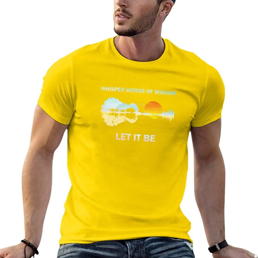Whisper Words Of Wisdom Let It Be Sunrise T-Shirt graphics oversized customs design your own cute clothes t shirt