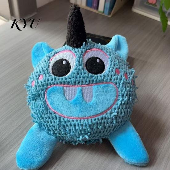 Funny Interactive Pet Gifts Cute Monsters Plush Squeaky Toy, Dog Molar Durable Toys Self Play Anxiety Relief Toy for Dogs Cats Safe Chew