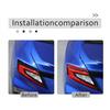 Red Carbon Fiber Rear Taillight Eyebrow Panel Trim Cover For Subaru WRX 22-24