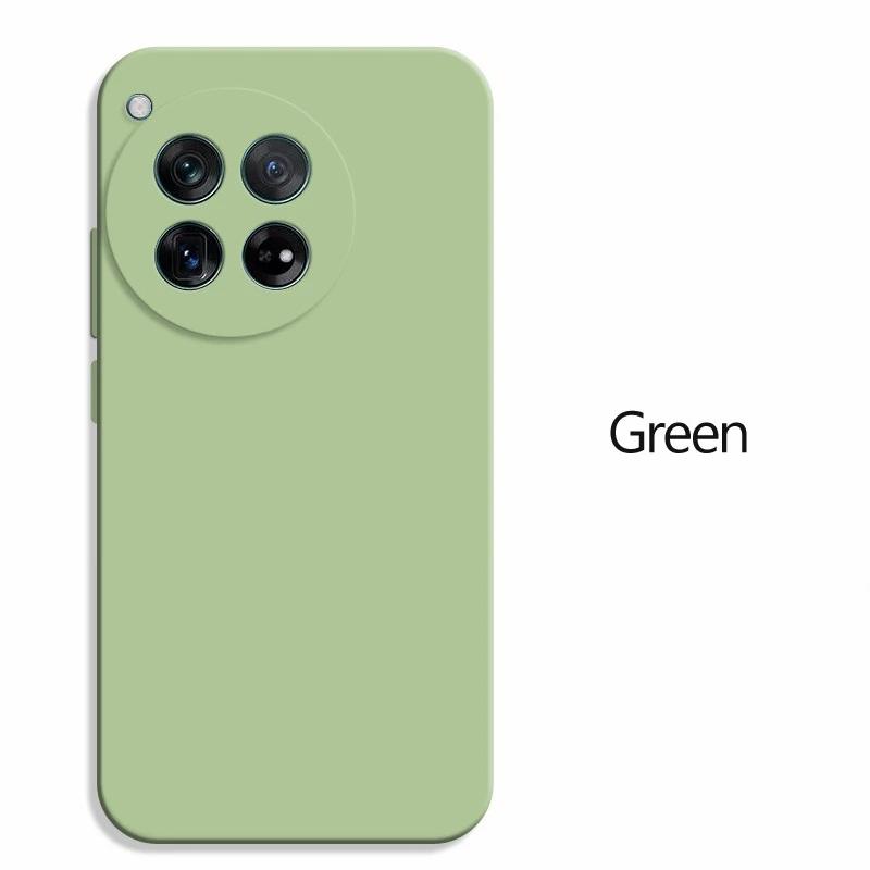 

Для OnePlus 12 Чехол Противоударный квадратный жидкий силиконовый мягкий чехол для OnePlus 12 One Plus 12 OnePlus12 5G Чехол для телефона Coque Fundas For OnePlus 12 зелёный