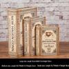Scaffale per Libri in Legno Retrò Europeo: Ornamenti Vintage e Scatola Decorativa per Libreria