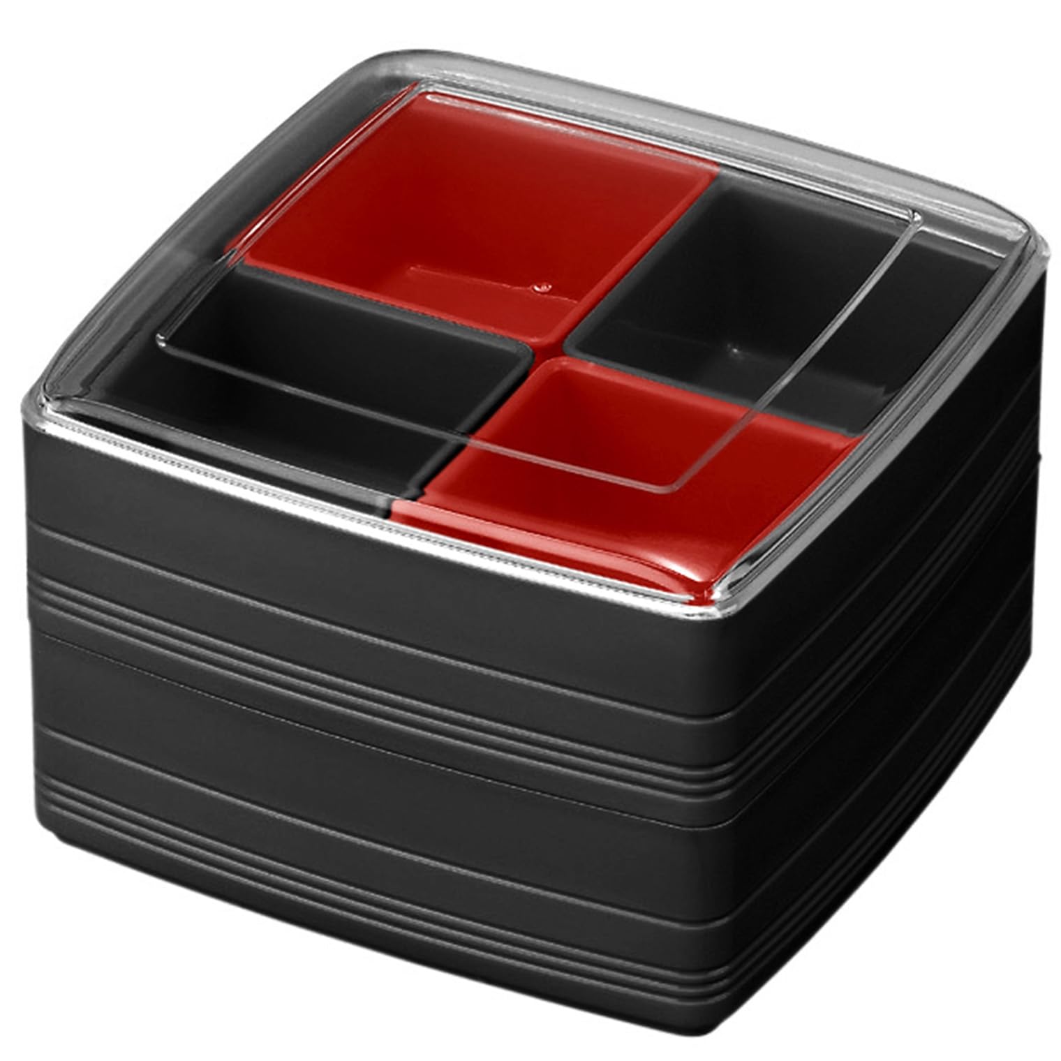 

Inomata Chemical Colorful Komachi Made in 1078 Two-Tiered Box, Japan, чёрный