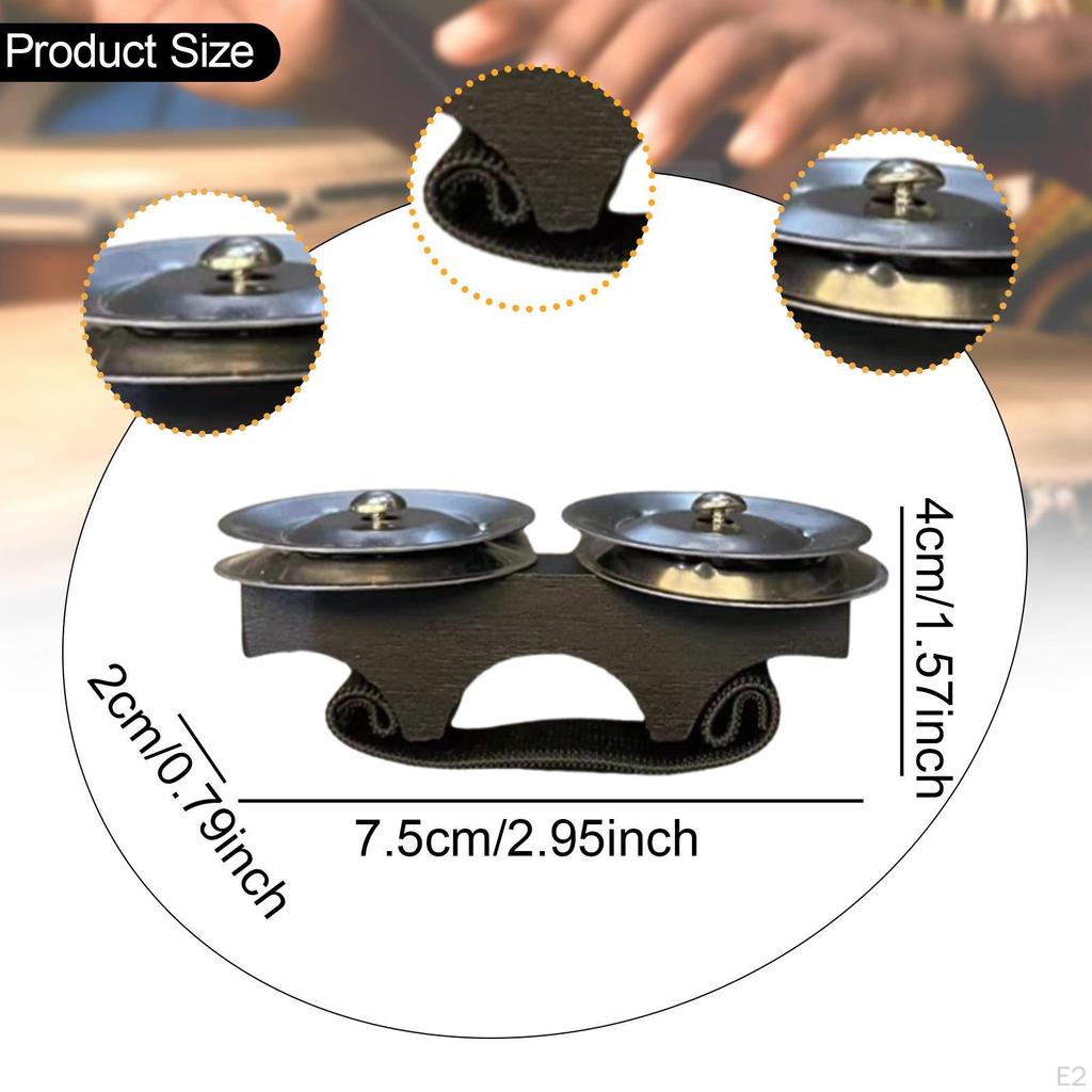 Finger Percussion Instrument, Tambourine Bell for Live Music