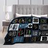 Pilot Gifts, Aviation Gifts, Pilot Aviation Blankets, Pilot Gifts, Aviation Pilot Instrument Gifts Blankets, Super Soft Blankets
