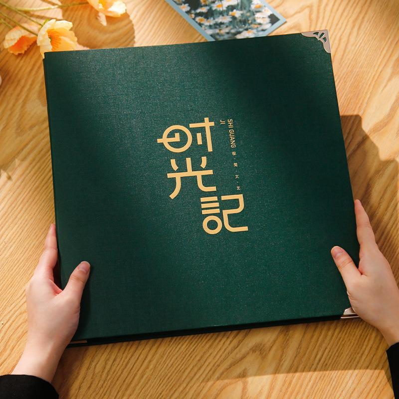 Large Capacity DIY Baby Memory Photo Album - Handmade, Self-Adhesive, Laminated.