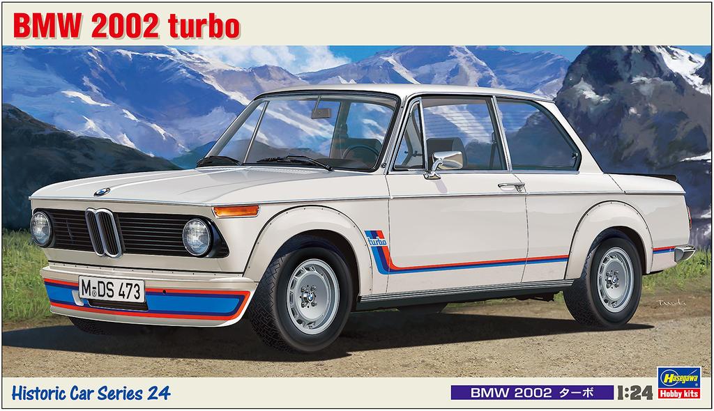 Hasegawa Historic Car Series BMW 2002 Turbo Plastikmodell HC24 1/24