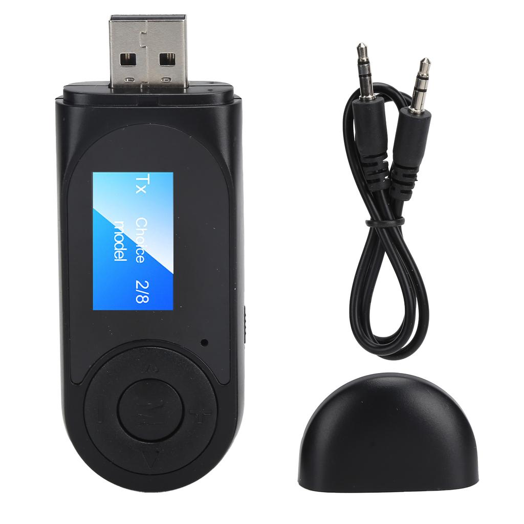 2 In 1 Bluetooth Adapter Bluetooth 5.0 Audio Receiver Transmitter with Hands Free Function